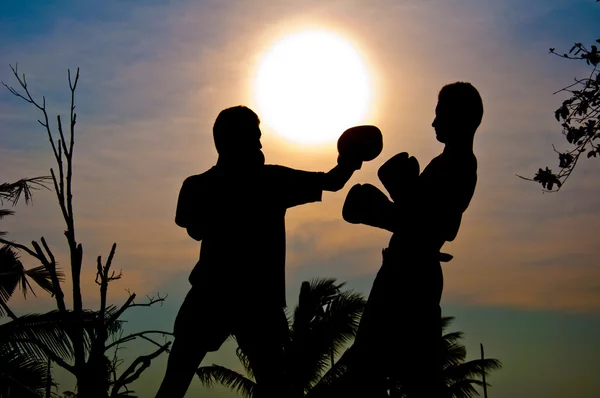 De MUAY THAI arte de lutar — Fotografia de Stock