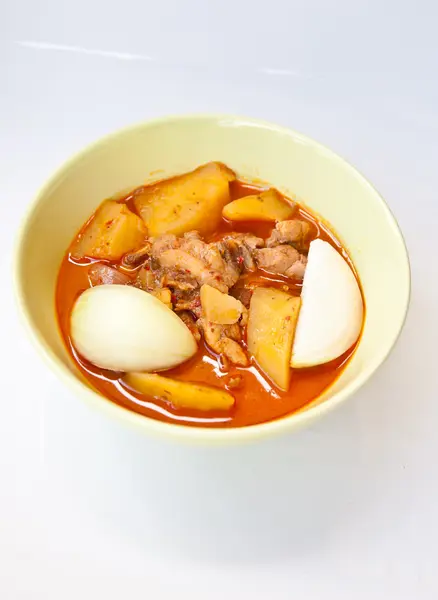 Thai food call KAENG MUSSAMUNKAI — Stock Photo, Image