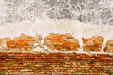 eski kırmızı tuğla duvar