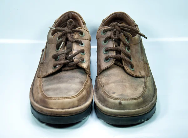 Old brown shoes — Stock Photo, Image