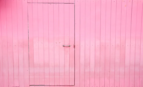 旧粉红木门 — 图库照片
