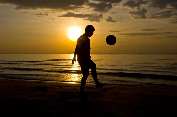 Strandvoetbal — Stockfoto