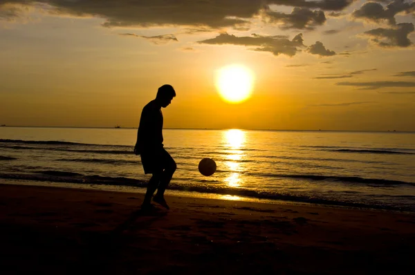 Strandvoetbal — Stockfoto