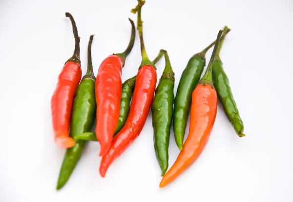 Red and green chili — Stock Photo, Image