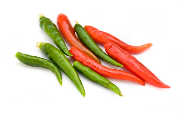 Red and green chili — Stock Photo, Image