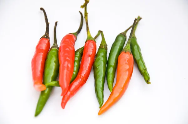 Red and green chili — Stock Photo, Image