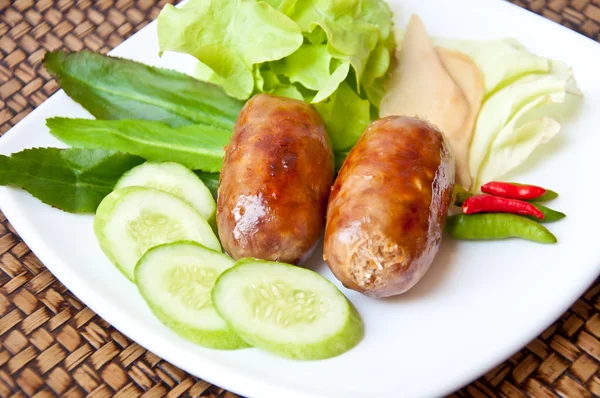 Thai food call SAIKROK E SARN — Stock Photo, Image