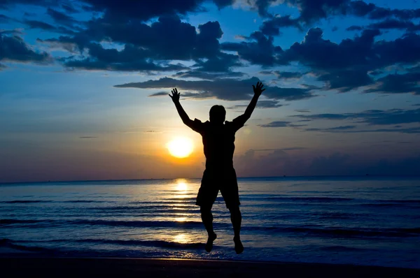 Happy on the beach — Stock Photo, Image