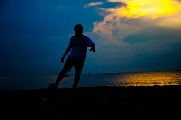 Calcio spiaggia — Foto Stock