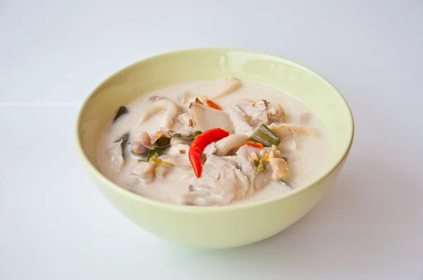 Cibo tailandese chiamata tomyum kha kai — Foto Stock