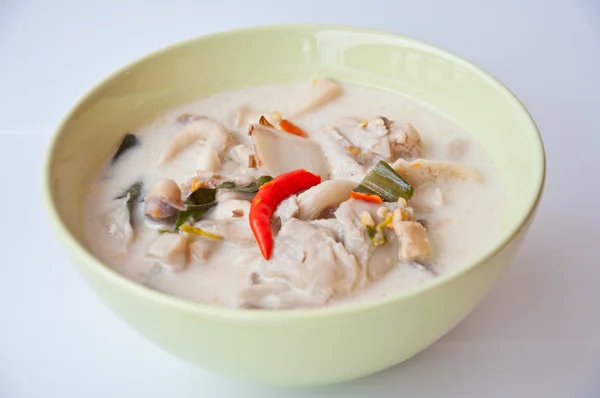 Thai-Food Aufruf Tomyum Kha kai — Stockfoto