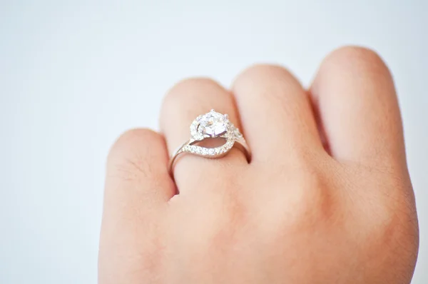 Ring van de diamant — Stockfoto