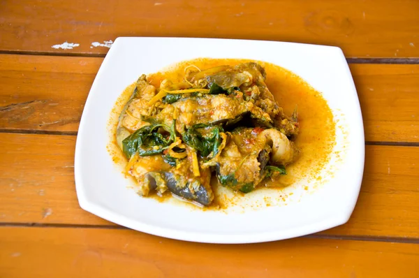 Curry de pescado estilo tailandés — Foto de Stock