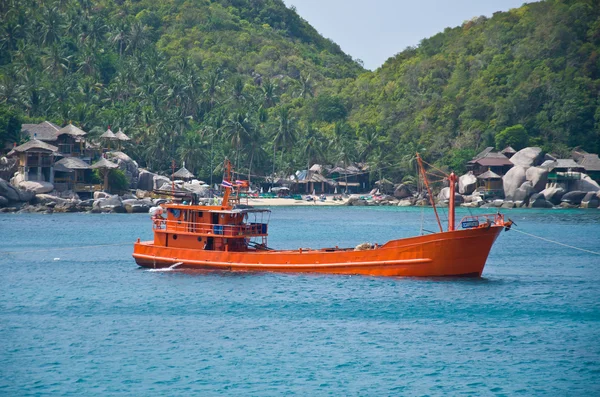Navio laranja — Fotografia de Stock