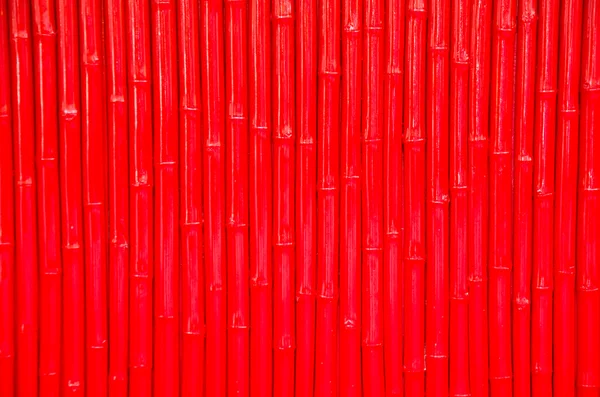 Mur en bambou rouge — Photo