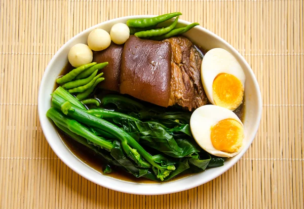 Thai food call KHA MOO — Stock Photo, Image