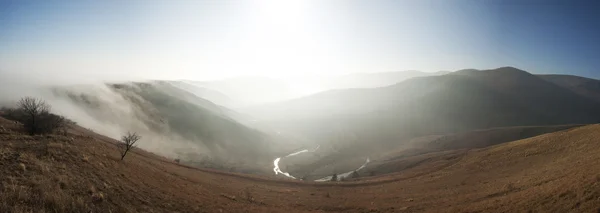 Sis ile peyzaj — Stok fotoğraf