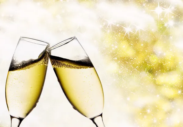 Şampanya bardağı ile antika arka plan
