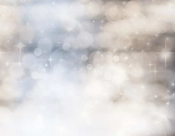 Fondo abstracto de Navidad con copos de nieve blancos —  Fotos de Stock