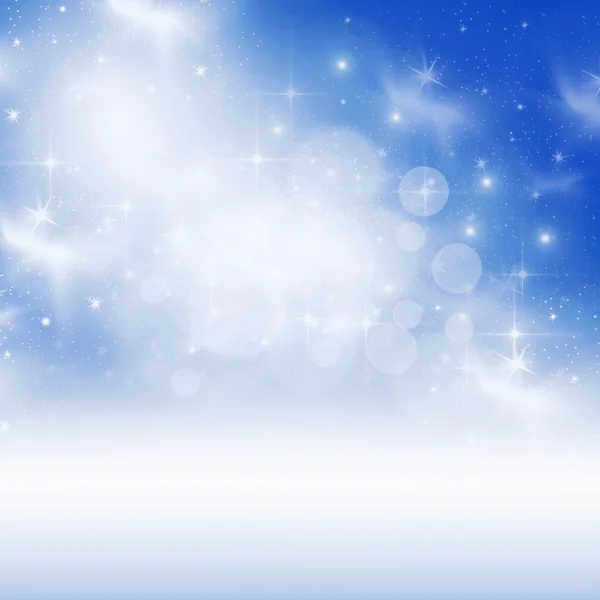 Abstract Christmas background with white snowflakes — Stock Photo, Image