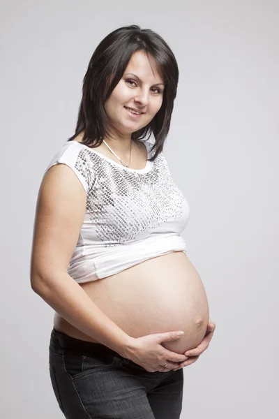 Mulher grávida bonita — Fotografia de Stock