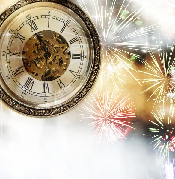 New Year at midnight — Stock Photo, Image