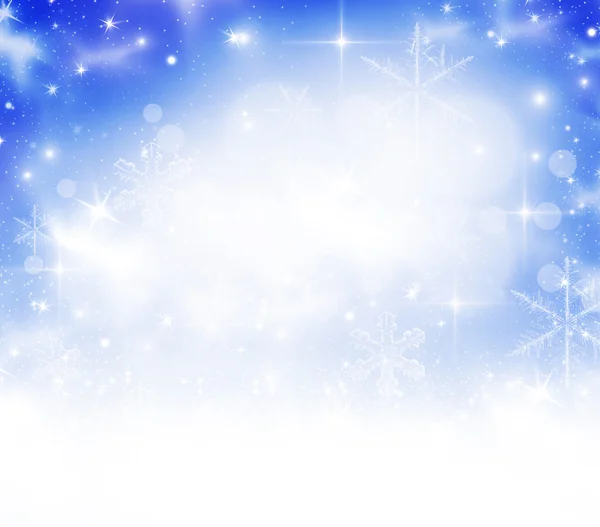 Abstract Christmas background with snowflakes — Stock Photo, Image