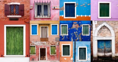 Burano Adası yakınlarında Venedik