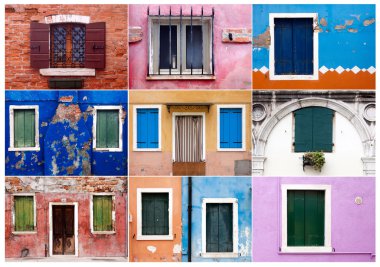 Burano Adası yakınlarında Venedik