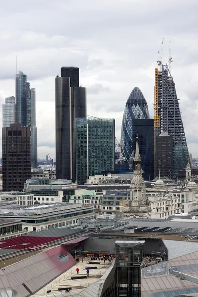 London panorama from St. Paul cathedral — Stock Photo, Image