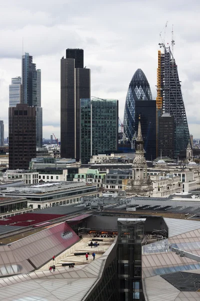 London panorama from St. Paul cathedral — Stock Photo, Image