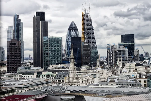 London panorama from St. Paul cathedral — Stock Photo, Image