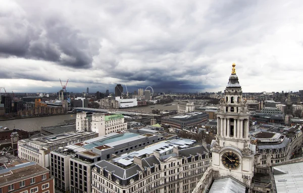 London panorama from St. Paul cathedral — Stock Photo, Image