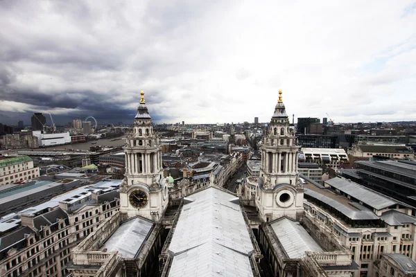 London panorama from St. Paul cathedral — Stock Photo, Image