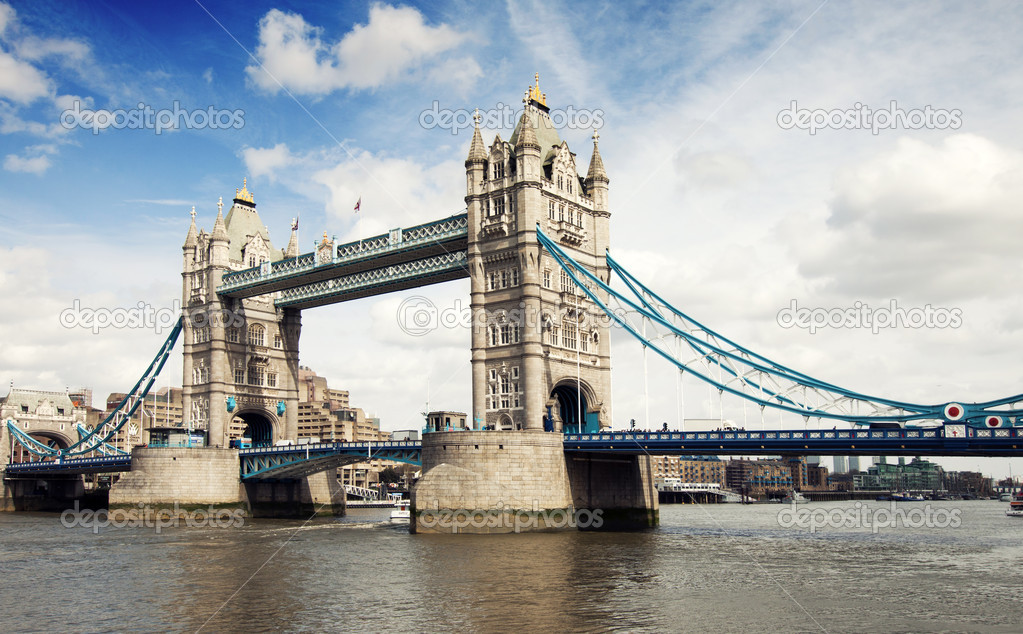 Tower Bridge in London, UK