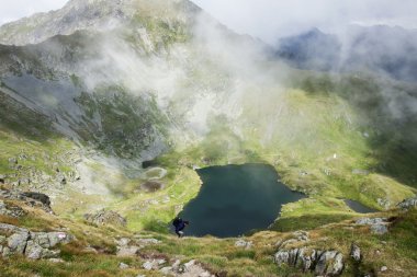 balea Gölü, fagaras Dağları, Romanya yaz aylarında manzara