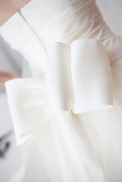 Detalle del vestido de novia de la espalda — Foto de Stock