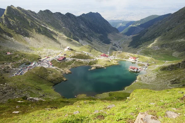 Landscape from Balea Lake, Fagaras Mountains, Romania in the summer Royalty Free Stock Photos