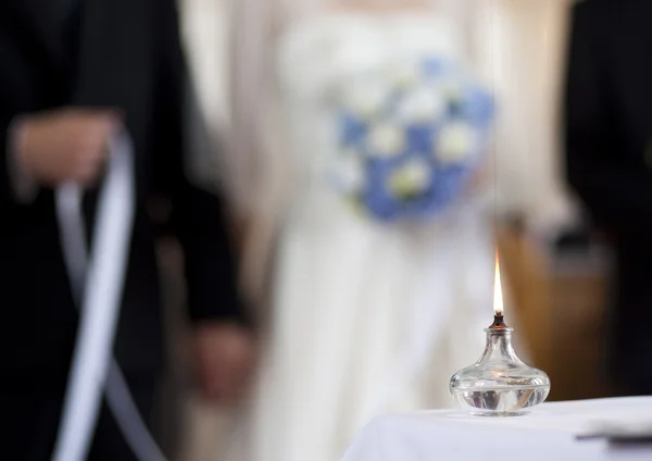 教会での結婚式 — ストック写真
