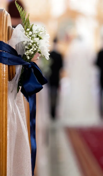 Wedding ceremony in church — Stock Photo, Image