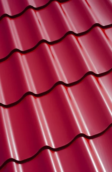 Pattern of red roof tiles — Stock Photo, Image