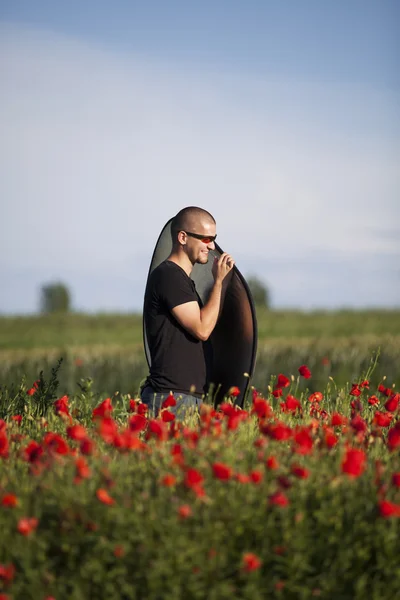 Photographies の男持株反射 — ストック写真