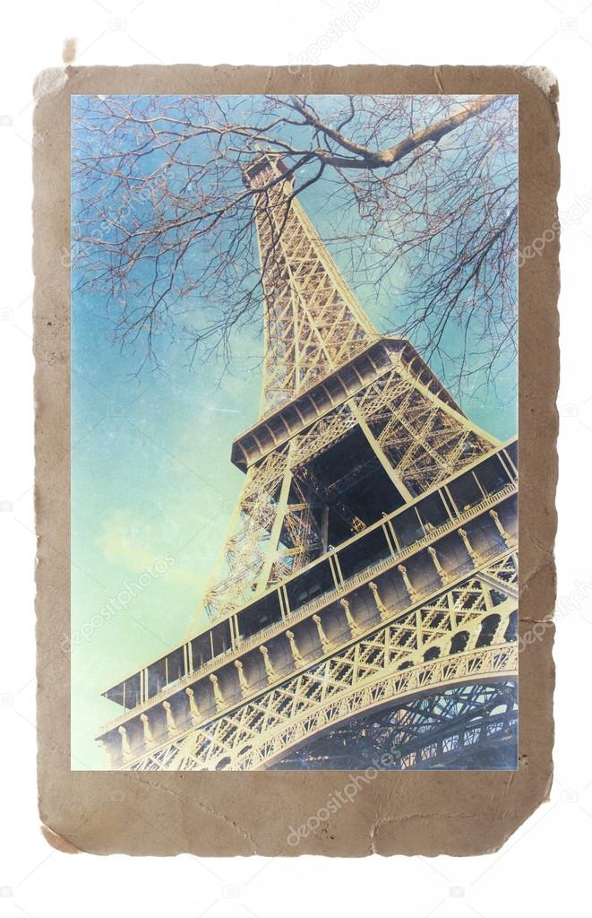 Vintage Paris postcard-Eiffel Tower