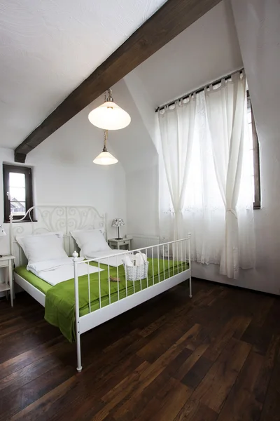 Rustic bedroom — Stock Photo, Image