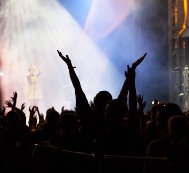 Konserde kalabalık