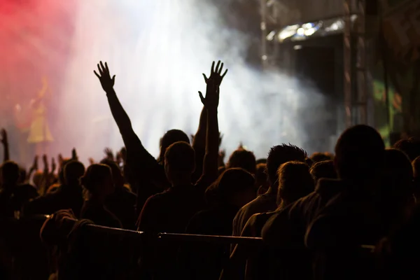 Crowd at concert — Stock Photo, Image