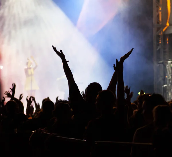 Multitud en concierto — Foto de Stock