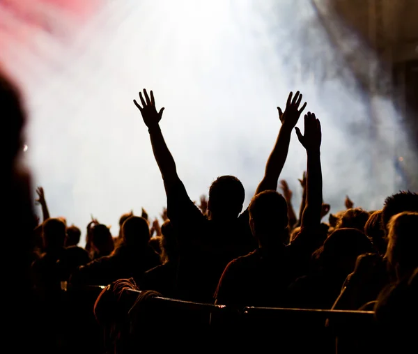 Andrang bei Konzert — Stockfoto