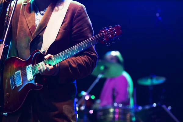 Guitarist silhouette — Stock Photo, Image