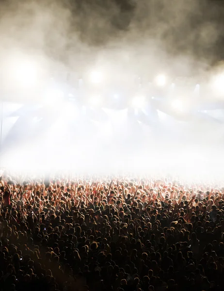 Folkmassa vid konsert — Stockfoto